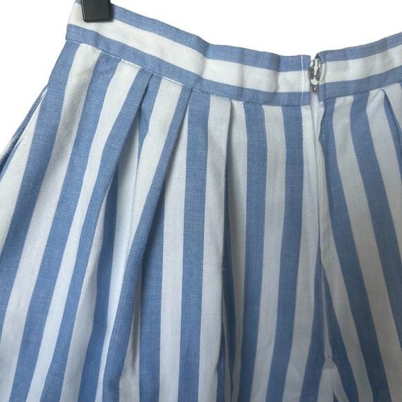 Vintage 80's 90's  PBJ Sport Striped High Waisted Shorts Blue White Size 9 - Picture 7 of 7